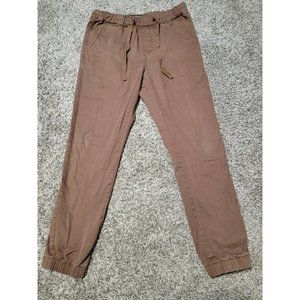 Matchstick Jogger Pants Men's 32x32 Brown Drawstring Elastic Waist Pull On